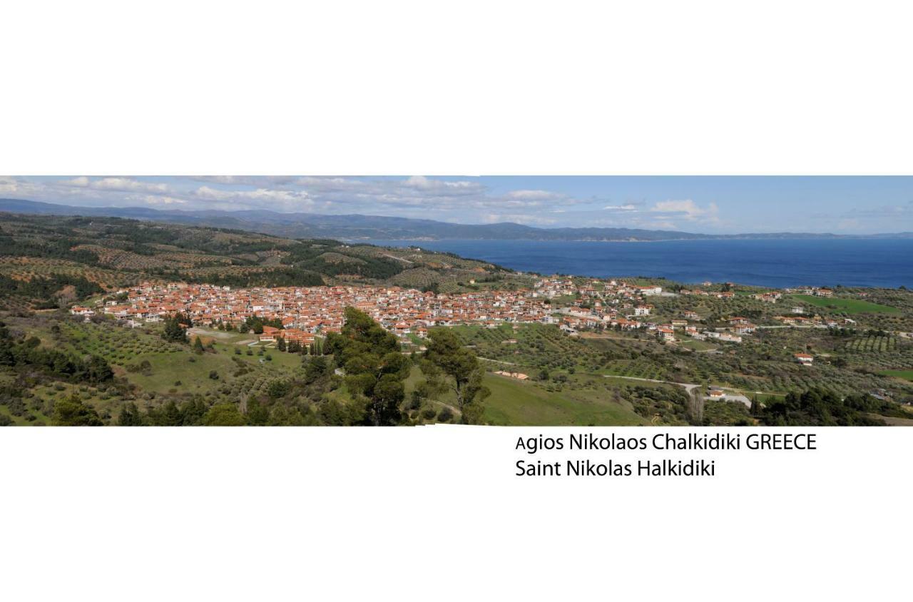 Athos View Villa By The Sea Ормос Пангиас Екстериор снимка